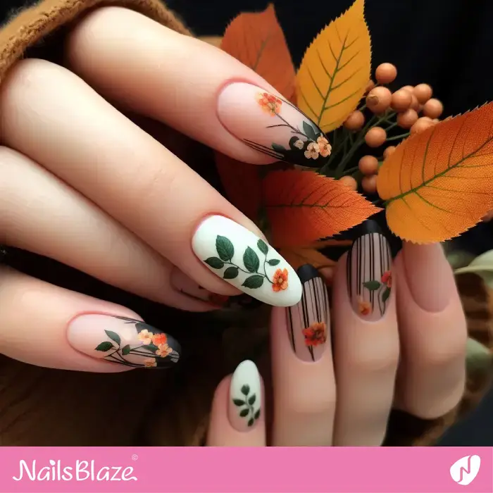 Fall Leaves Nails | Seasonal - NB1192